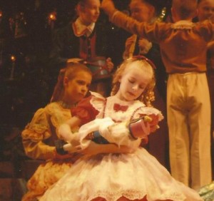 Ella Titus as a little girl in MCB's The Nutcracker.