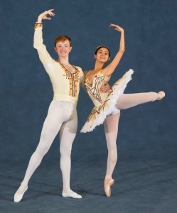 Michael with MCB School student Mayumi Enokibara posing for Paquita. Photo © Daniel Azoulay. 